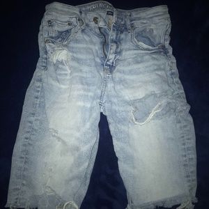 American Eagle Ripped Jean Shorts
